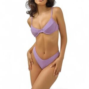 Blackbough Purple Bikini Set